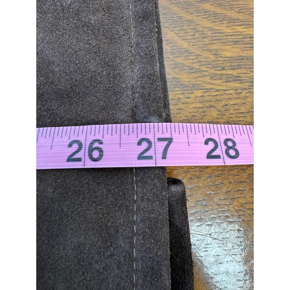 Vintage Abercrombie & Fitch Coat Womens‎ Medium Brown Suede Faux Shearling 70s - Picture 6 of 6